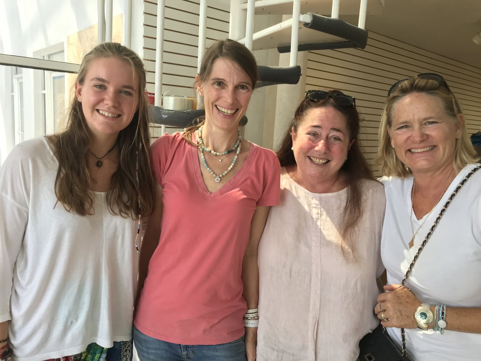 Skye Jones, Volunteers Jutta Campiani, Carolyn Joslen and Taima Hervas